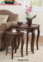 Nesting Tables 3 Piece Curved Leg Nesting Tables by Coaster Furniture 