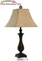 Table Lamps Table Lamp with Fabric Shade by Coaster Furniture 