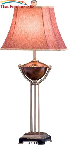 Table Lamps Table Lamp with Fabric Shade by Coaster Furniture  | Austi