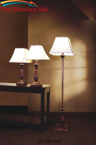 3 Pack Lamp Sets Traditional 3 Piece Lamp Set by Coaster Furniture  | 