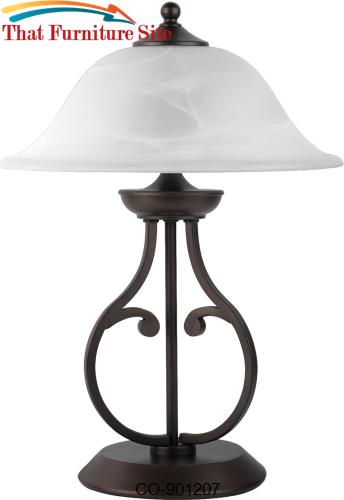 Table Lamps Table Lamp with Glass Shade by Coaster Furniture  | Austin