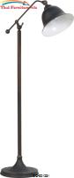 Floor Lamps Rubbed Black Metal Finish Floor Lamp by Coaster Furniture 