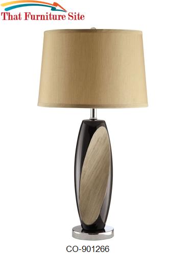 Table Lamps Table Lamp with Linen Shade by Coaster Furniture  | Austin