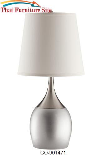 Table Lamps Modern Table Lamp with Color Block Style Base by Coaster F