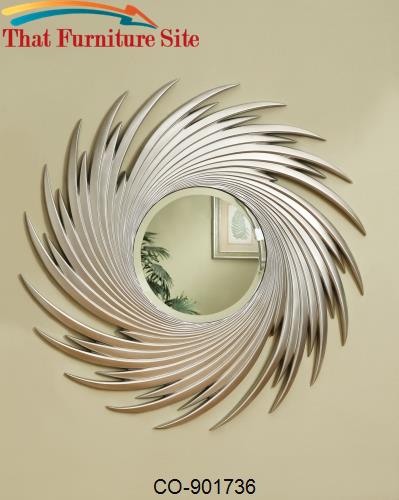 Accent Mirrors Round Spiral Mirror by Coaster Furniture  | Austin