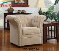 Accent  Chair  Natural  Beige Fabric by Coaster Furniture 