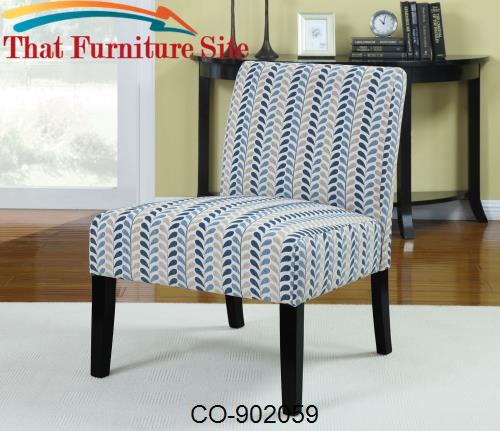 Accent Seating Armless Accent Chair with Contemporary Furniture Style 