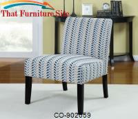 Accent Seating Armless Accent Chair with Contemporary Furniture Style by Coaster Furniture 