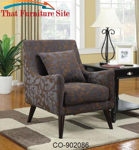 Accent Seating Transitional Accent Chair with Smooth Pulled Upholstery