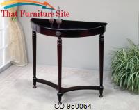 Accent Tables Brown Solid Entry Table with Turned Legs by Coaster Furniture 