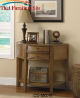 Accent Tables 2 Drawer Demilune Entry Table with Shelf by Coaster Furniture 