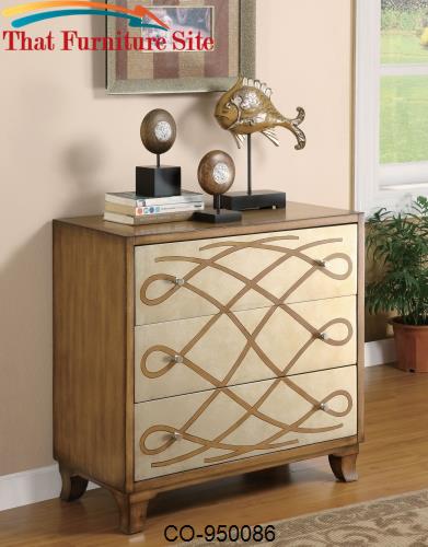 Accent Cabinets Scroll Front Accent Cabinet by Coaster Furniture  | Au