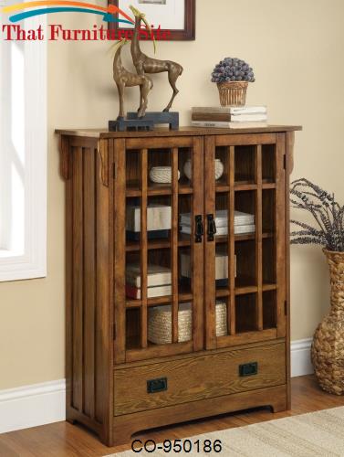 Curio Cabinets 2 Door Curio Cabinet with 4 Shelves &amp; Distressed Warm B