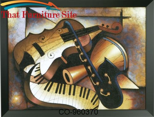 Music Music Hand Painted Oil On Canvas by Coaster Furniture  | Austin