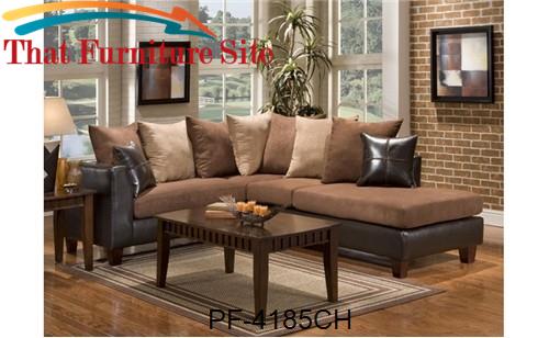 Jefferson Chocolate Sectional by Pfc Furniture Industries  | Austin