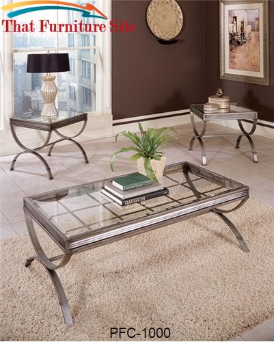 Emerson Silver 3 PC Coffee Table Set by Pfc Furniture Industries  | Au