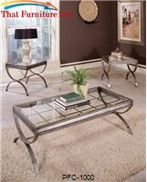 Emerson Silver 3 PC Coffee Table Set by Pfc Furniture Industries 