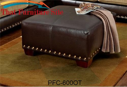 Tingo Marino Bicast Chocolate  Ottoman 36x36 by Pfc Furniture Industri