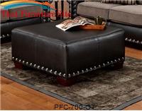 Avanti Black Bicast Ottoman 36x36 by Pfc Furniture Industries 