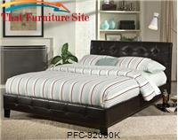 Bicast Expresso King Platform Bed by Pfc Furniture Industries 