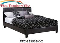 Black Bicast Queen Platform Bed by Pfc Furniture Industries 